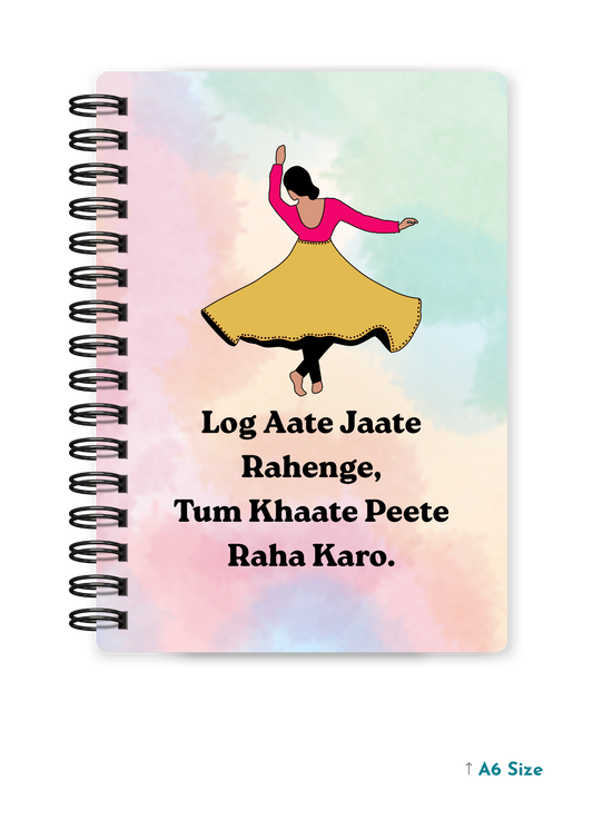 LOG AATE JAATE cover page - A5 / A6 Size Wiro Notebook