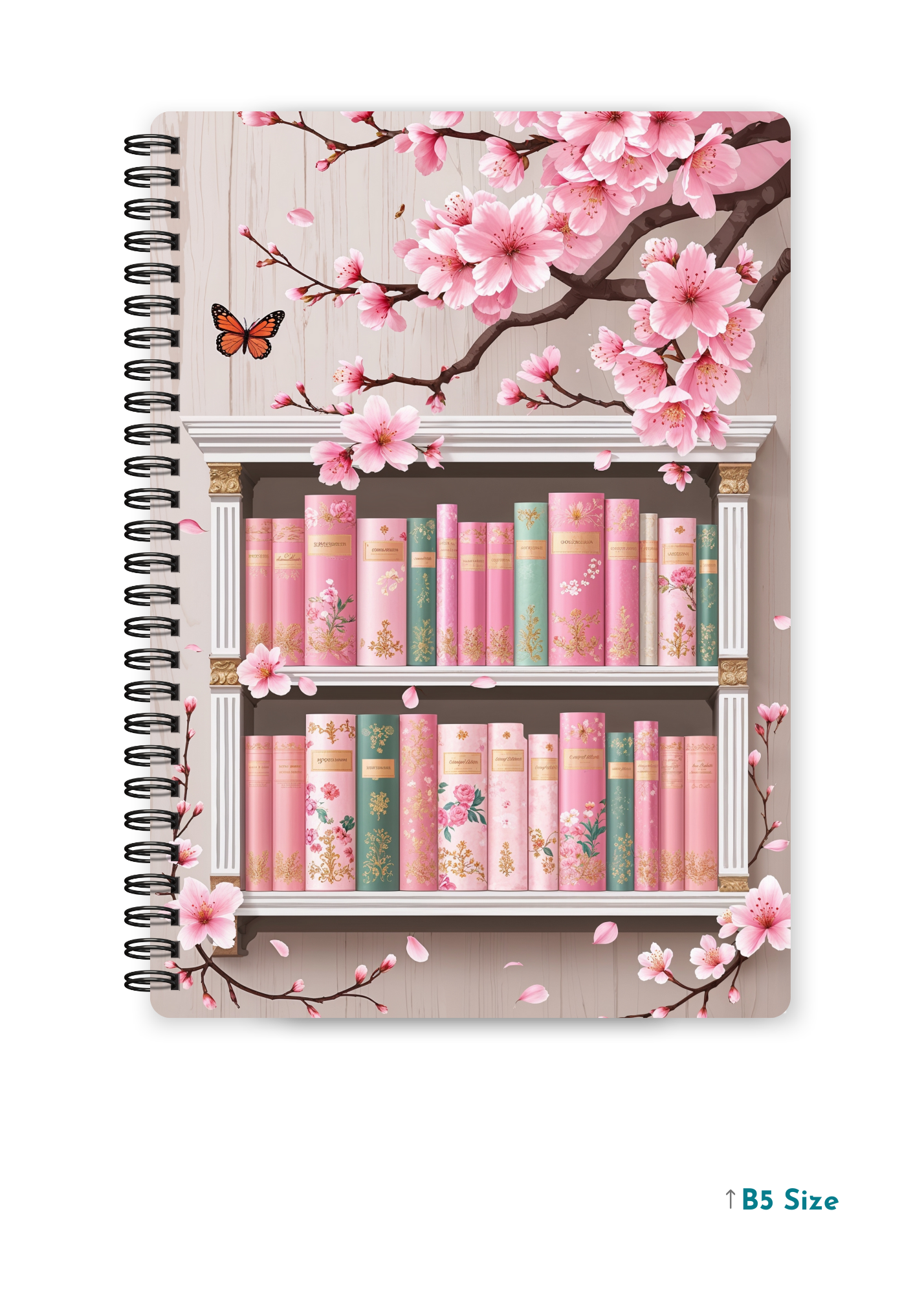 SAKURA SHELF cover page - A4 / B5 Size Wiro Notebook