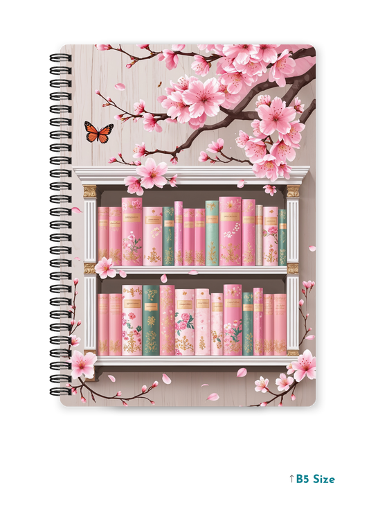 SAKURA SHELF cover page - A4 / B5 Size Wiro Notebook