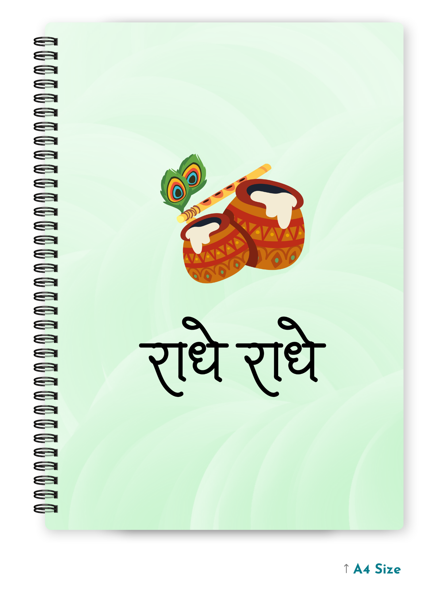 RADHE RADHE cover page - A4 / B5 Size Wiro Notebook