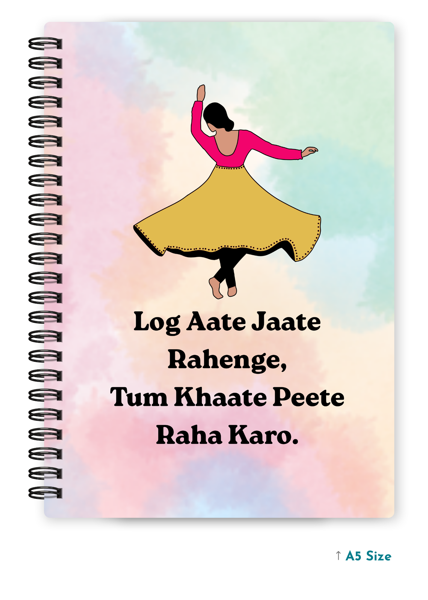 LOG AATE JAATE cover page - A5 / A6 Size Wiro Notebook