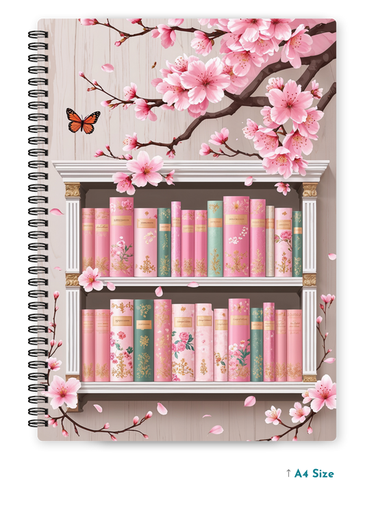 SAKURA SHELF cover page - A4 / B5 Size Wiro Notebook