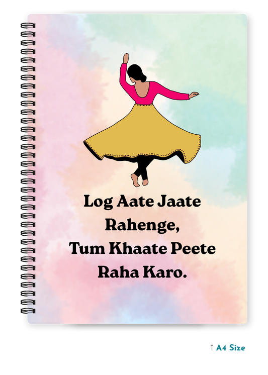 LOG AATE JAATE cover page - A4 / B5 Size Wiro Notebook