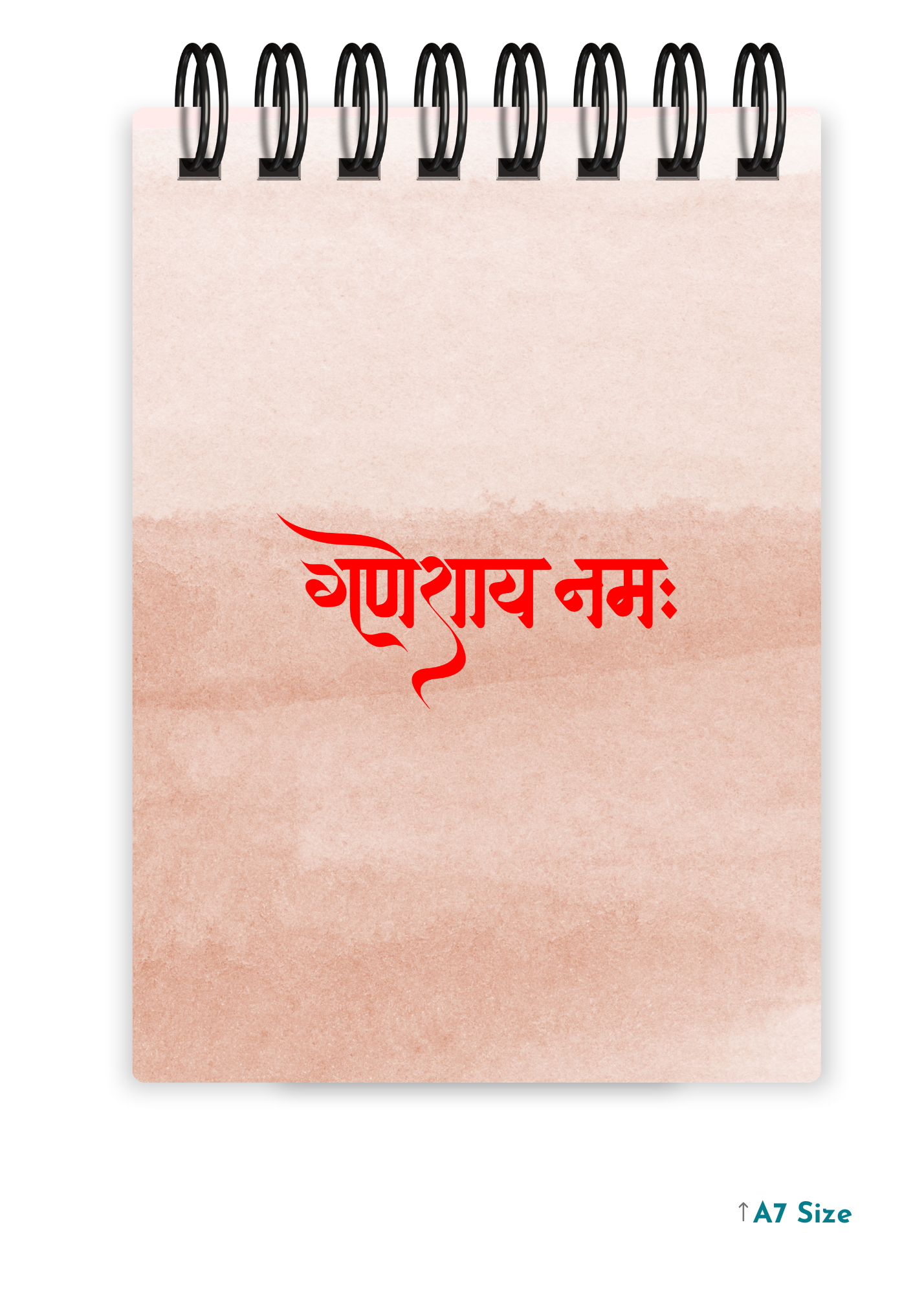 GANESHAYA NAMAH cover page - A7 Size Pocket Notepad