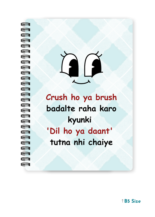 CRUSH HO YA BRUSH cover page - A4 / B5 Size Wiro Notebook