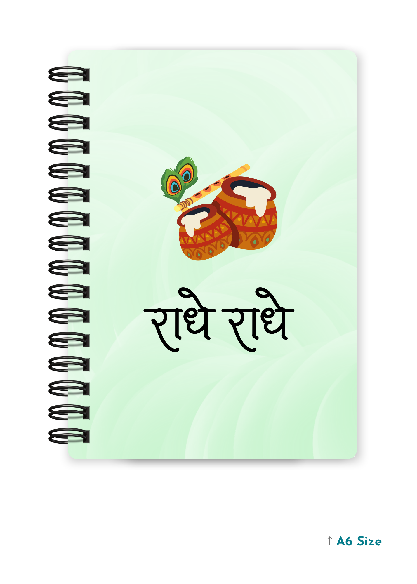 RADHE RADHE cover page - A5 / A6 Size Wiro Notebook