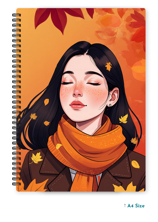 AUTUMN MUSE cover page - A4 / B5 Size Wiro Notebook
