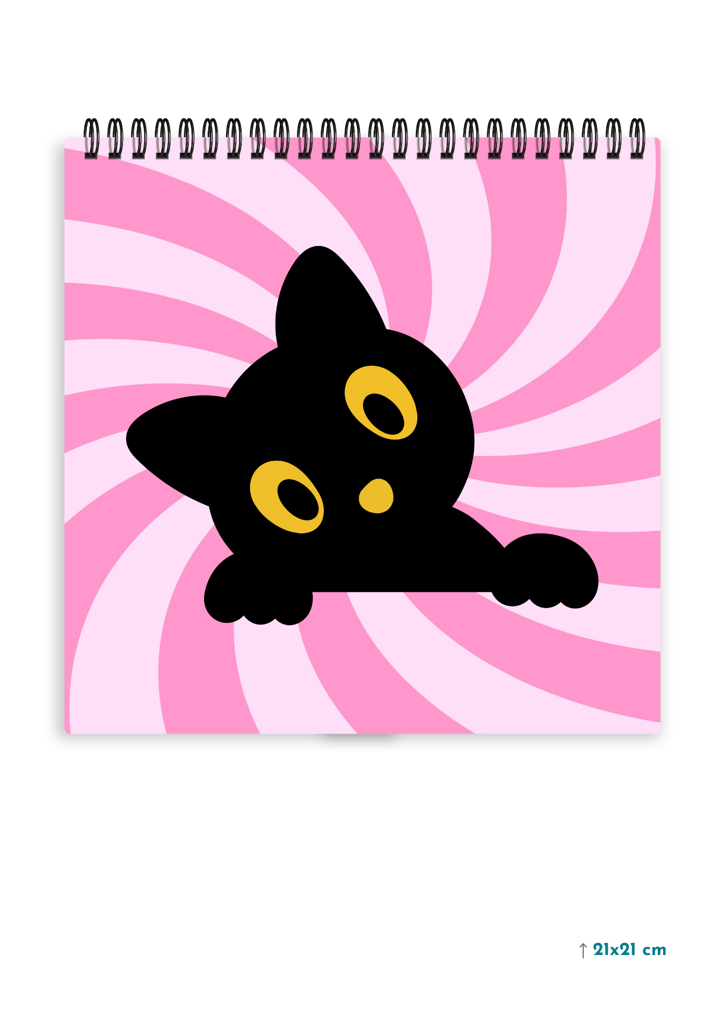 CUTE CAT cover page - Square Shape Doodle Pad