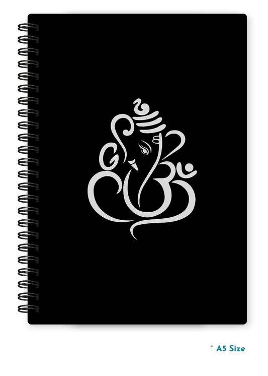 GANESH JI (1) cover page - A5 / A6 Size Wiro Notebook