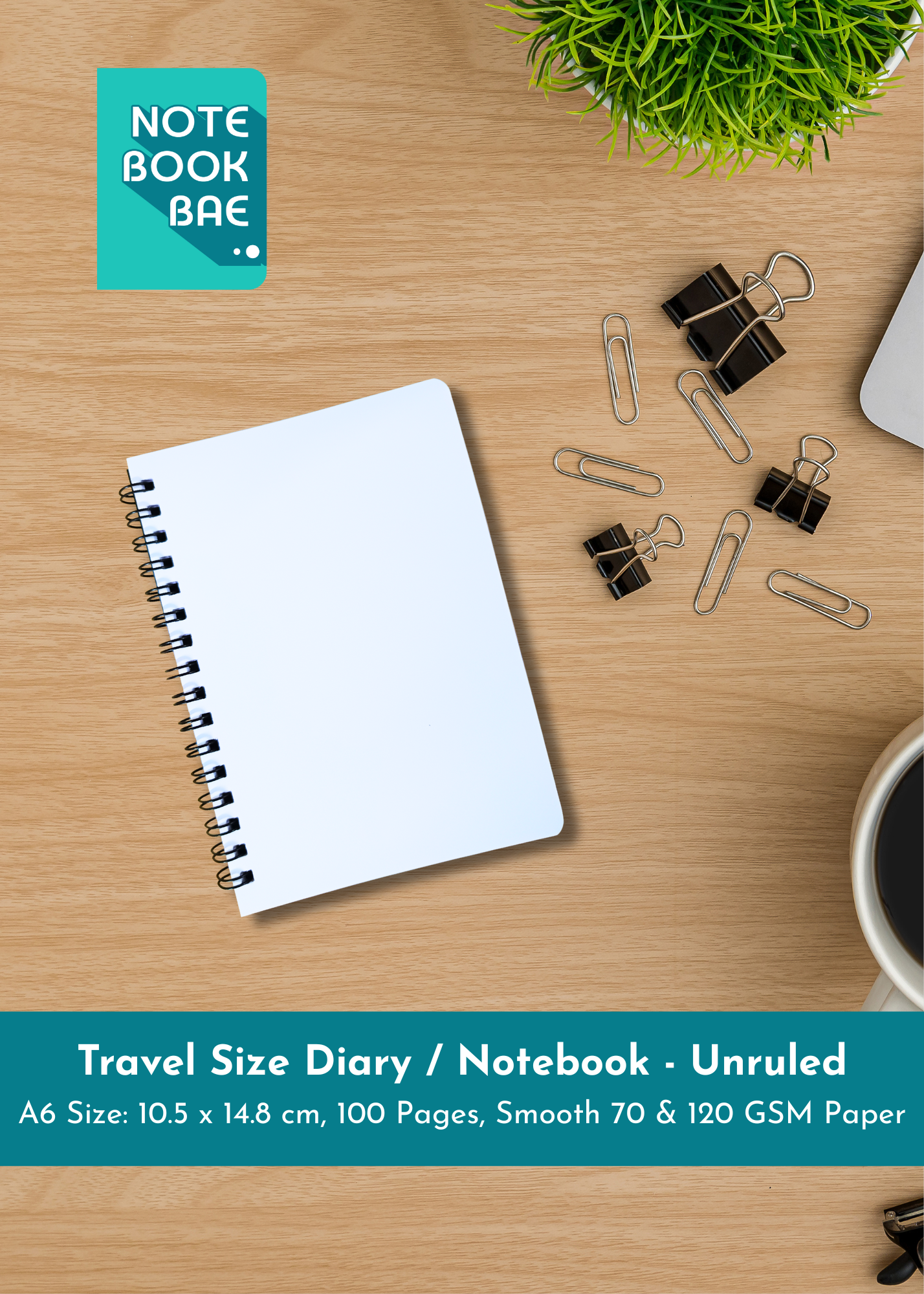 A5 / A6 Size Notebook - Custom Front Cover Design