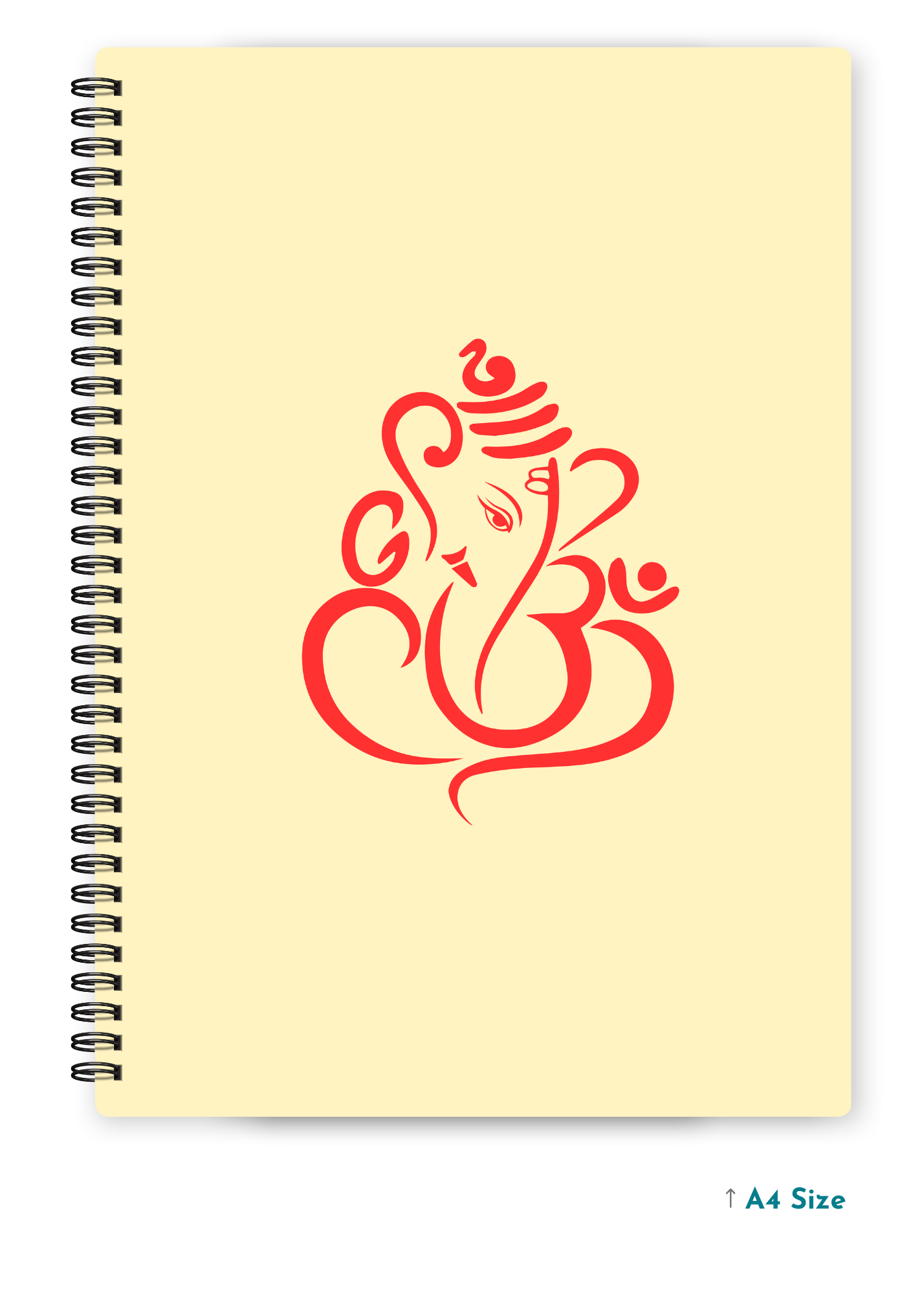 GANESH JI (2) cover page - A4 / B5 Size Wiro Notebook