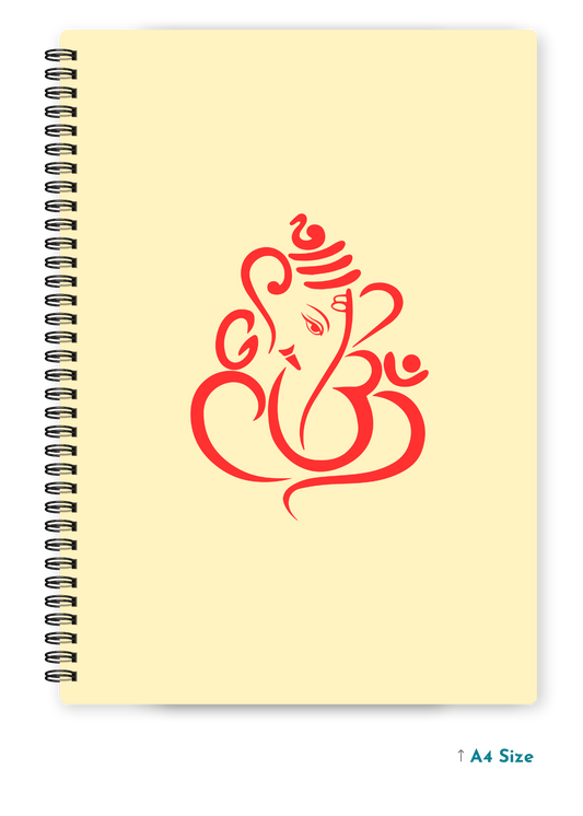 GANESH JI (2) cover page - A4 / B5 Size Wiro Notebook