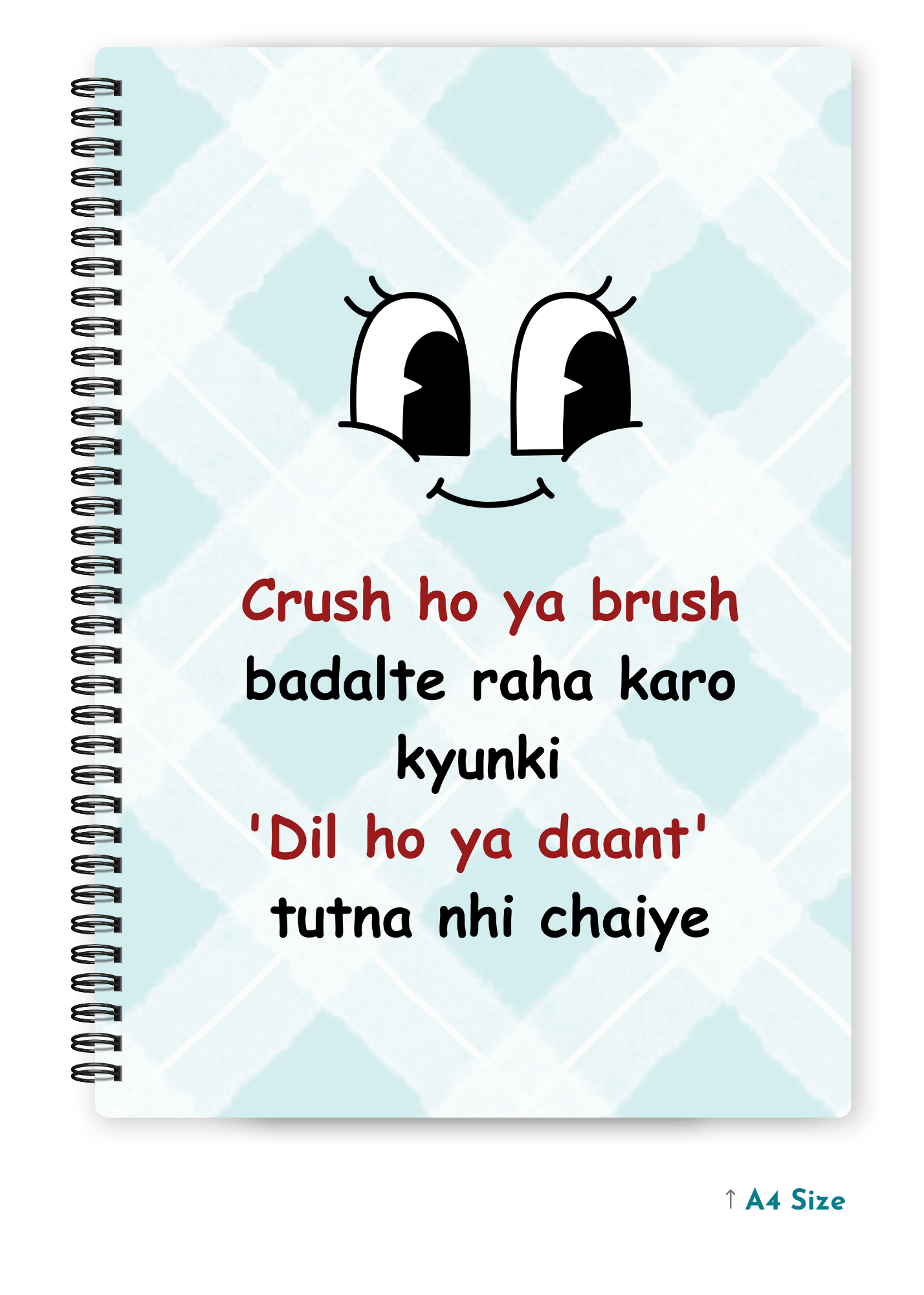CRUSH HO YA BRUSH cover page - A4 / B5 Size Wiro Notebook