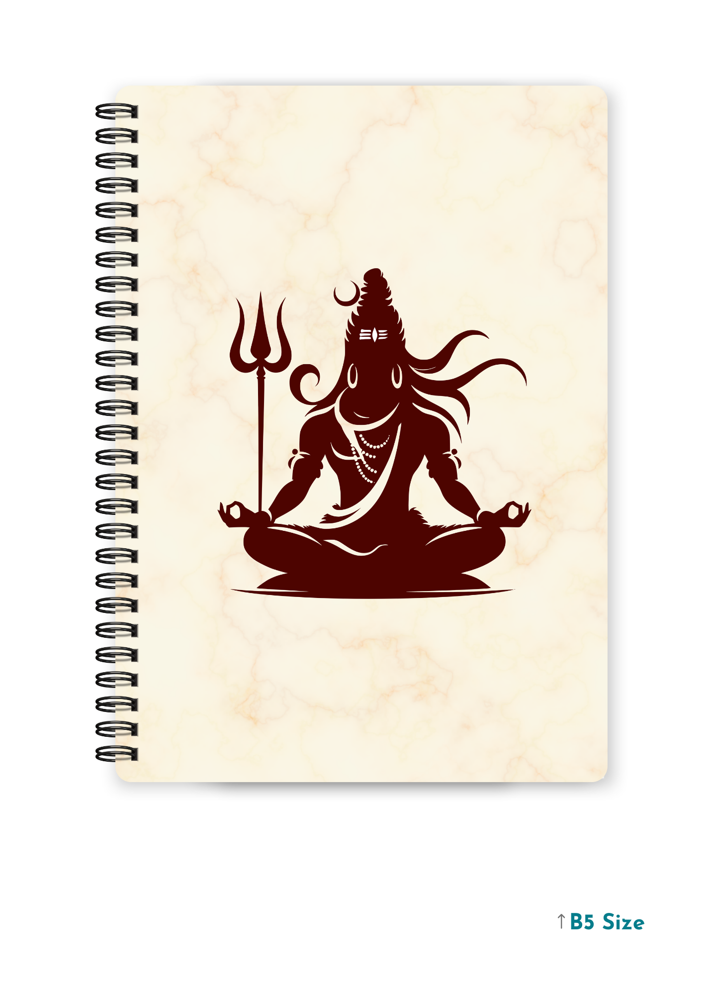 SHIV JI (4) cover page - A4 / B5 Size Wiro Notebook