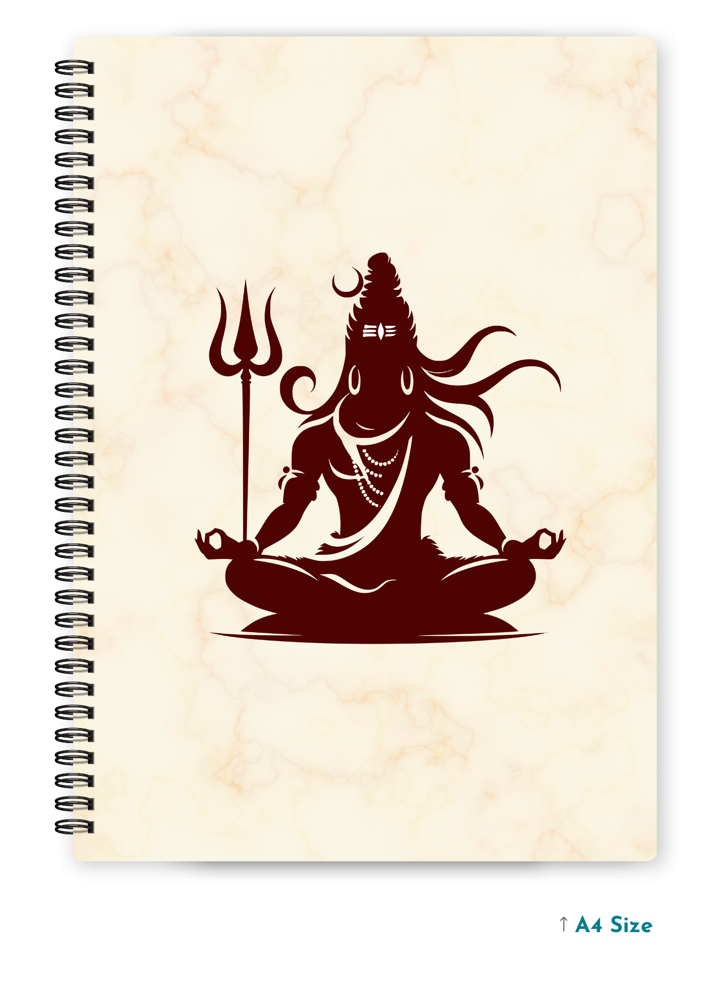 SHIV JI (4) cover page - A4 / B5 Size Wiro Notebook