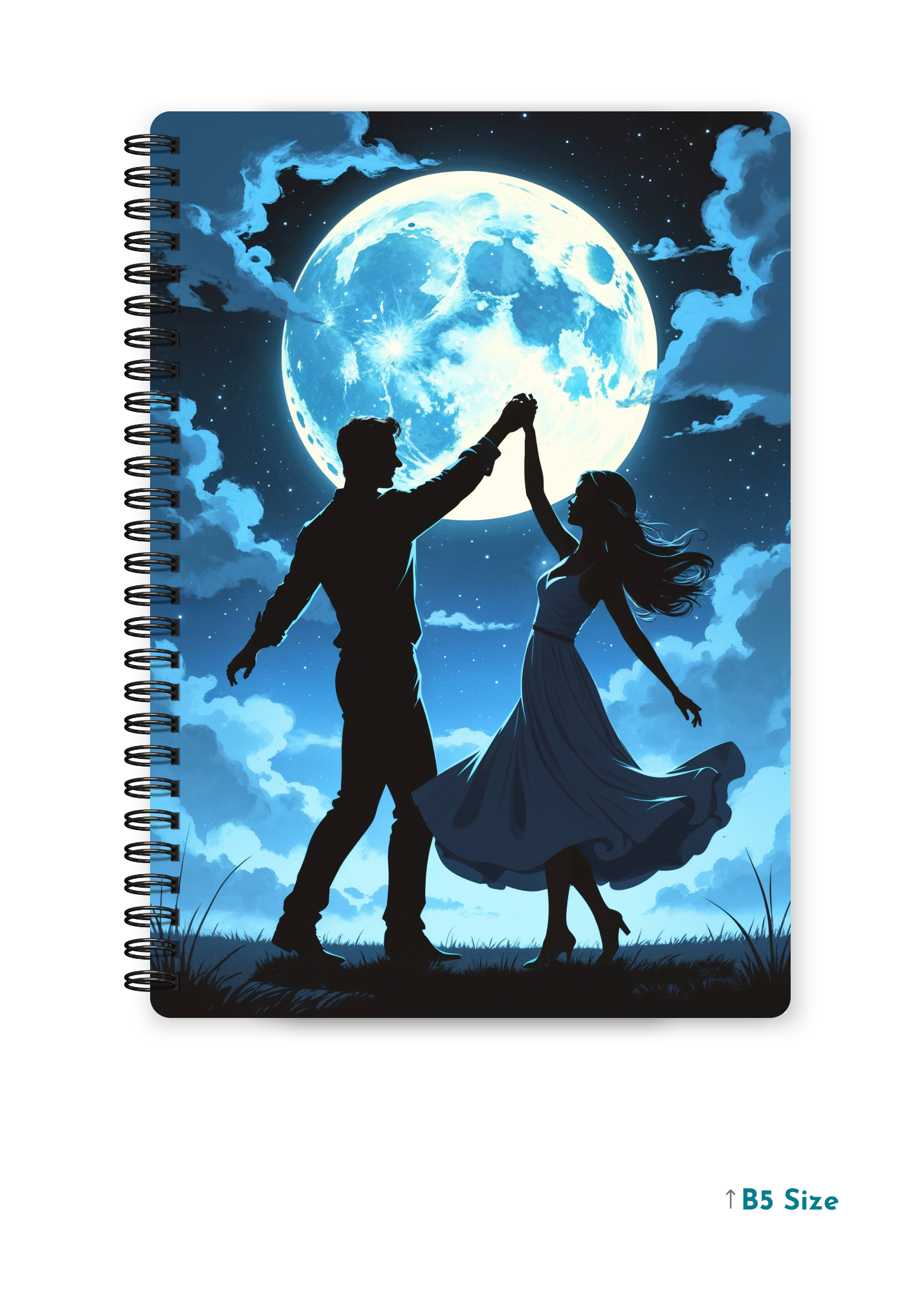 LUNAR WALTZ cover page - A4 / B5 Size Wiro Notebook