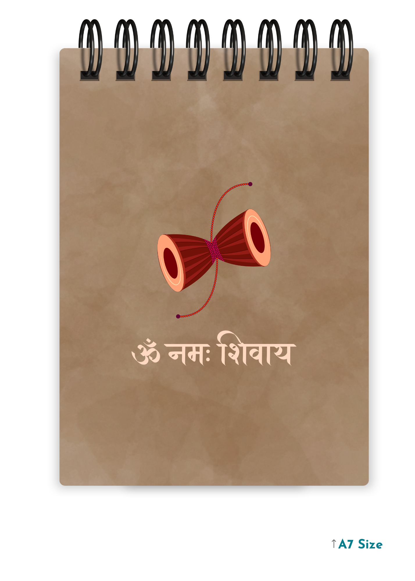 OM NAMAH SHIVAAY cover page - A7 Size Pocket Notepad