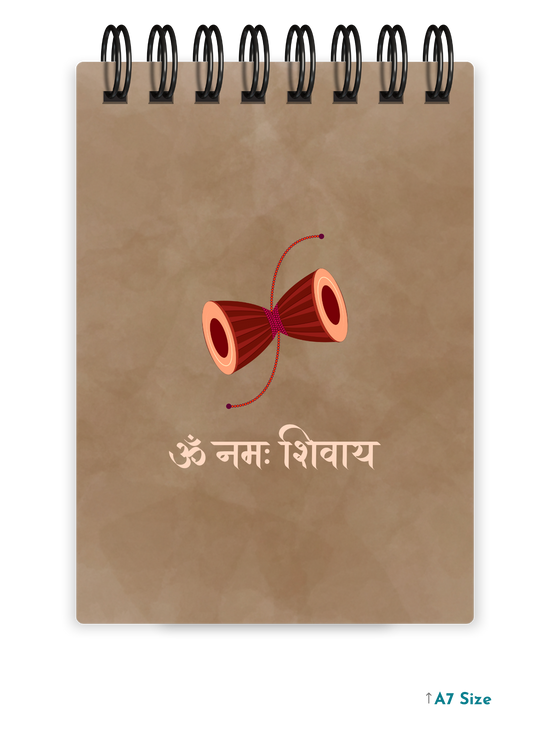 OM NAMAH SHIVAAY cover page - A7 Size Pocket Notepad