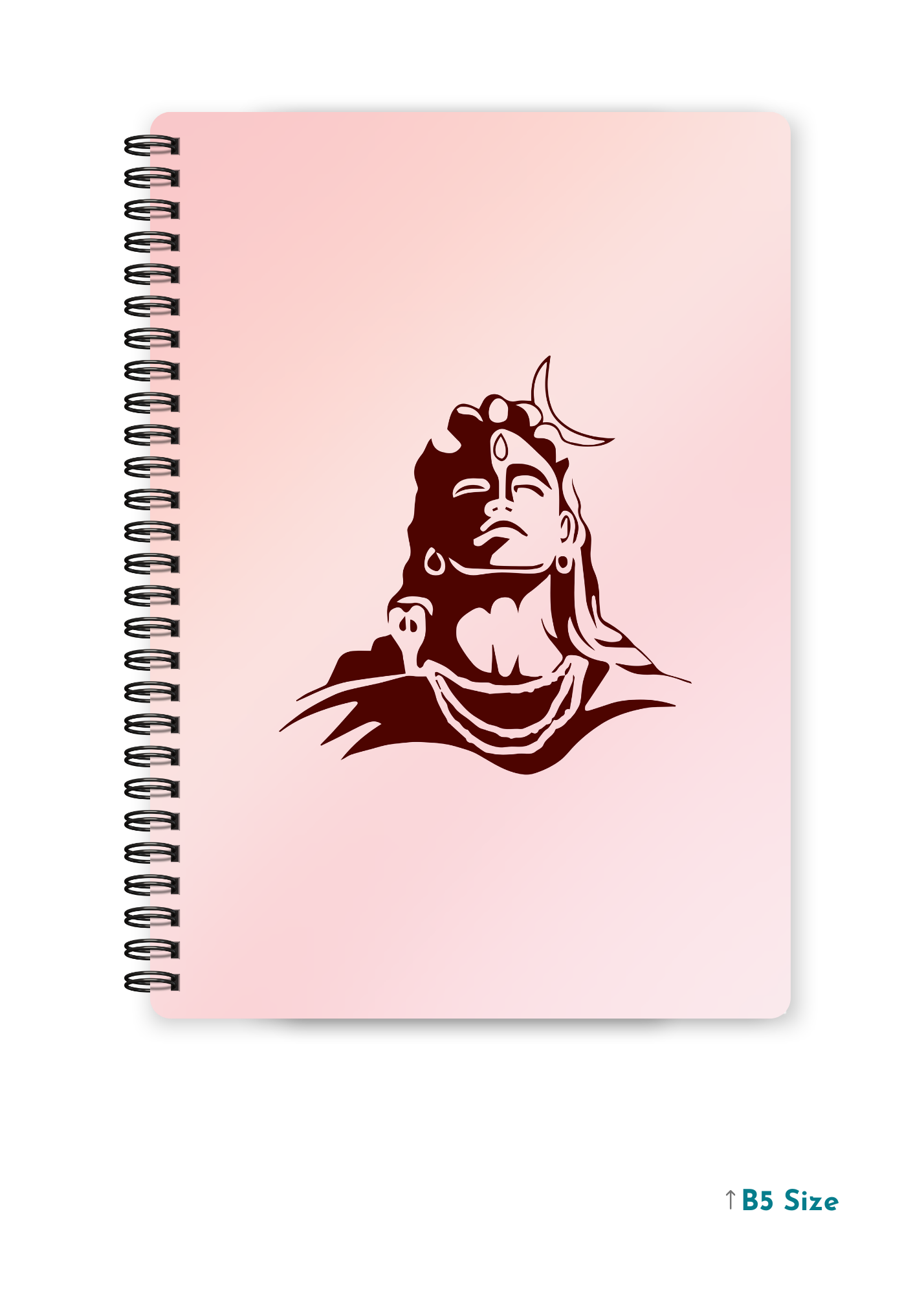 SHIV JI (5) cover page - A4 / B5 Size Wiro Notebook