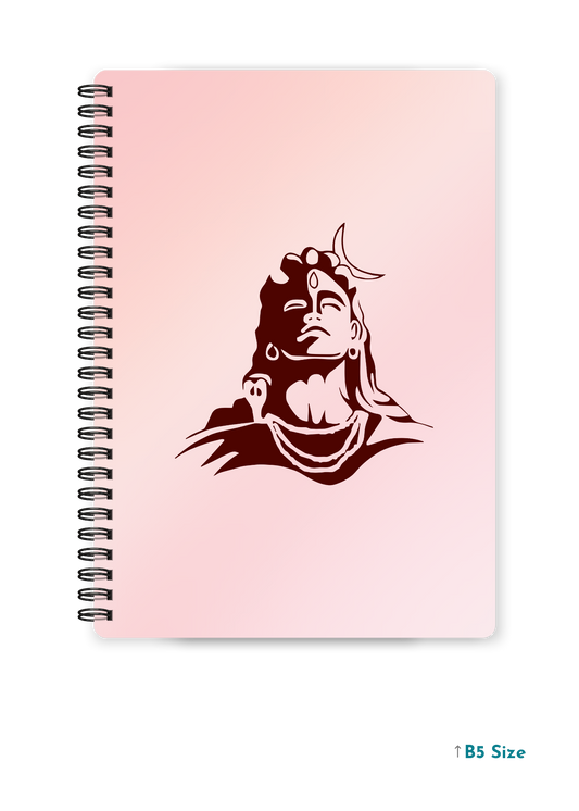 SHIV JI (5) cover page - A4 / B5 Size Wiro Notebook