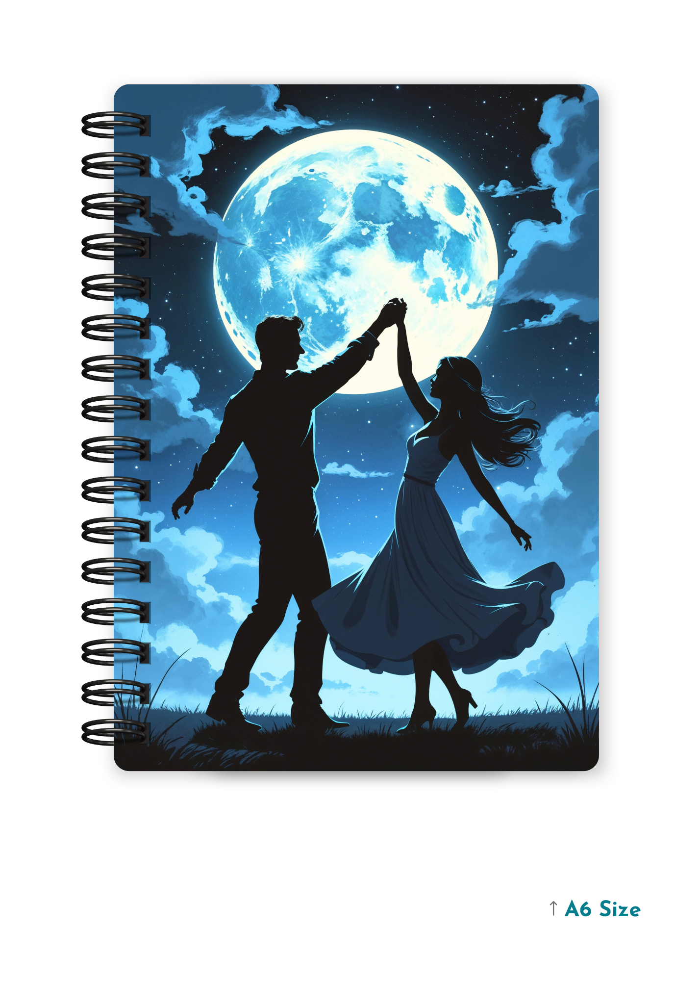 LUNAR WALTZ cover page - A5 / A6 Size Wiro Notebook