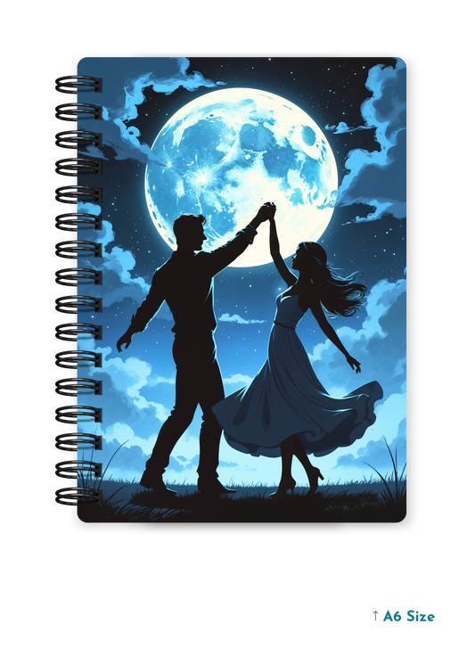 LUNAR WALTZ cover page - A5 / A6 Size Wiro Notebook