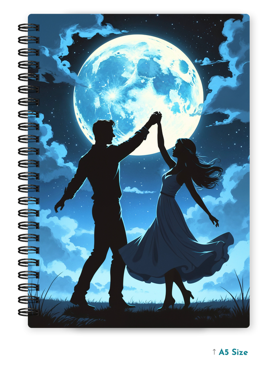 LUNAR WALTZ cover page - A5 / A6 Size Wiro Notebook
