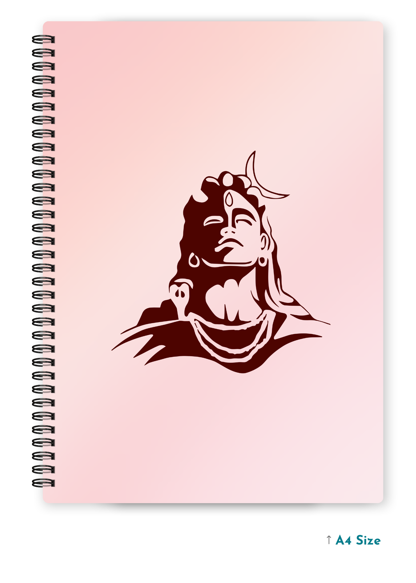 SHIV JI (5) cover page - A4 / B5 Size Wiro Notebook
