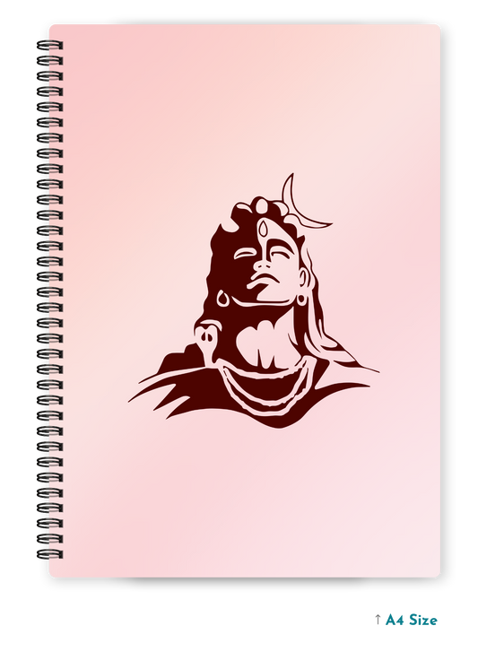SHIV JI (5) cover page - A4 / B5 Size Wiro Notebook