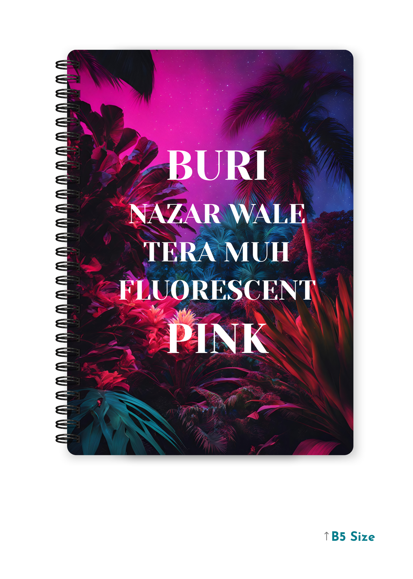 BURI NAZAR WALE cover page - A4 / B5 Size Wiro Notebook