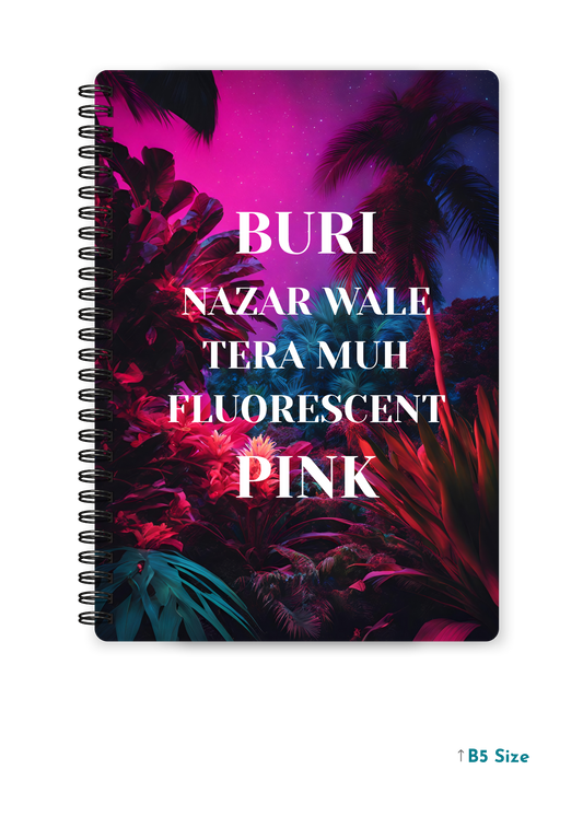 BURI NAZAR WALE cover page - A4 / B5 Size Wiro Notebook
