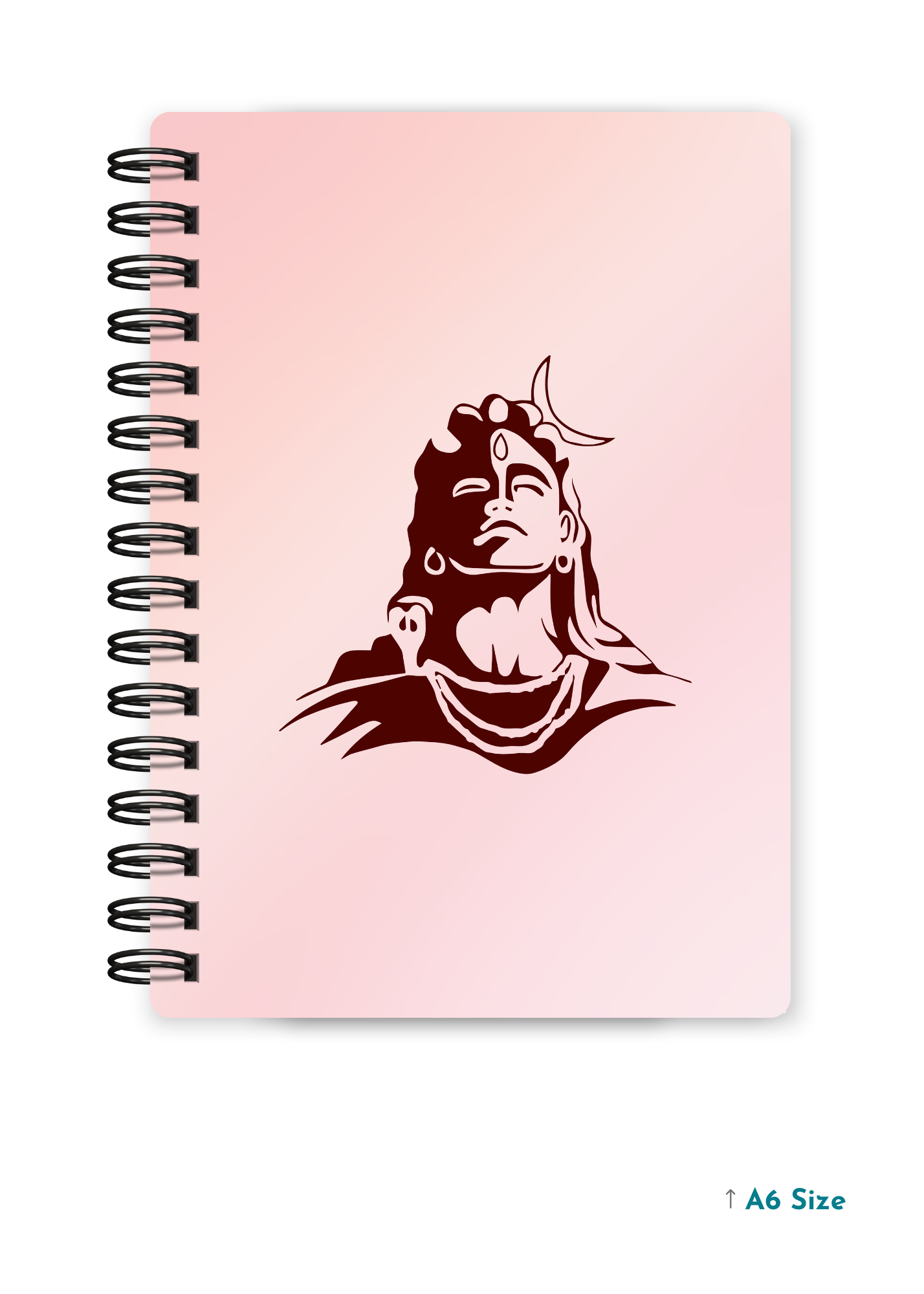 SHIV JI (5) cover page - A5 / A6 Size Wiro Notebook