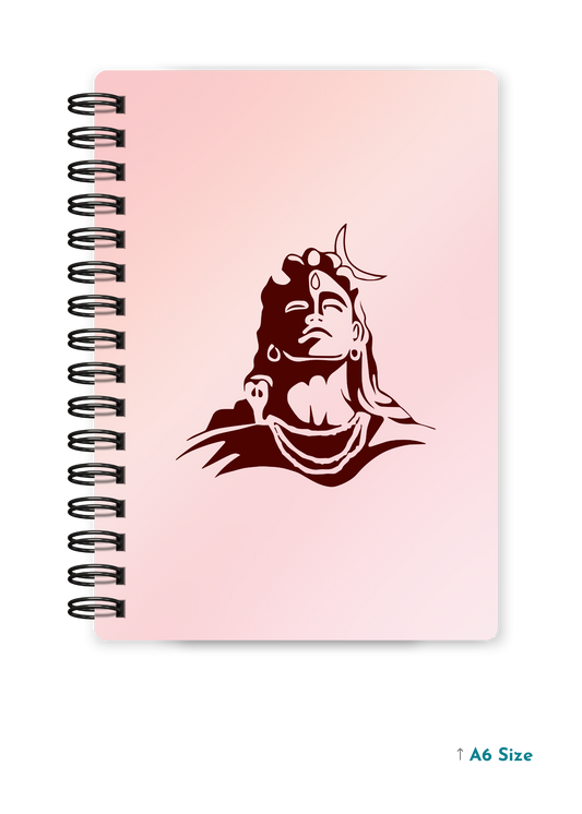 SHIV JI (5) cover page - A5 / A6 Size Wiro Notebook