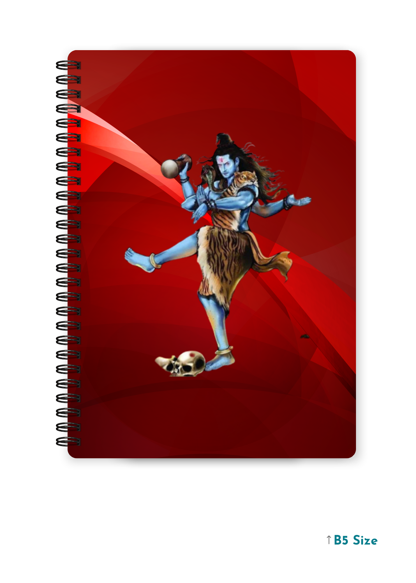SHIV JI (7) cover page - A4 / B5 Size Wiro Notebook