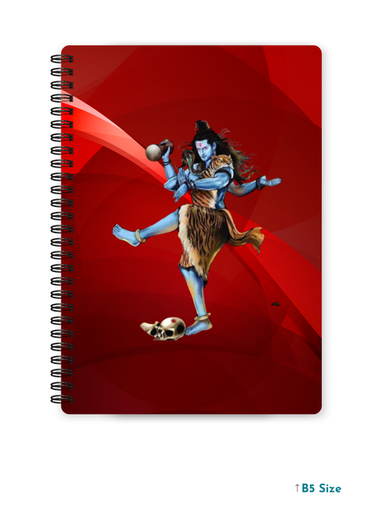 SHIV JI (7) cover page - A4 / B5 Size Wiro Notebook