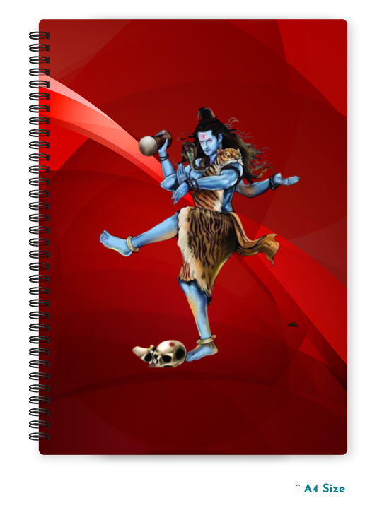 SHIV JI (7) cover page - A4 / B5 Size Wiro Notebook