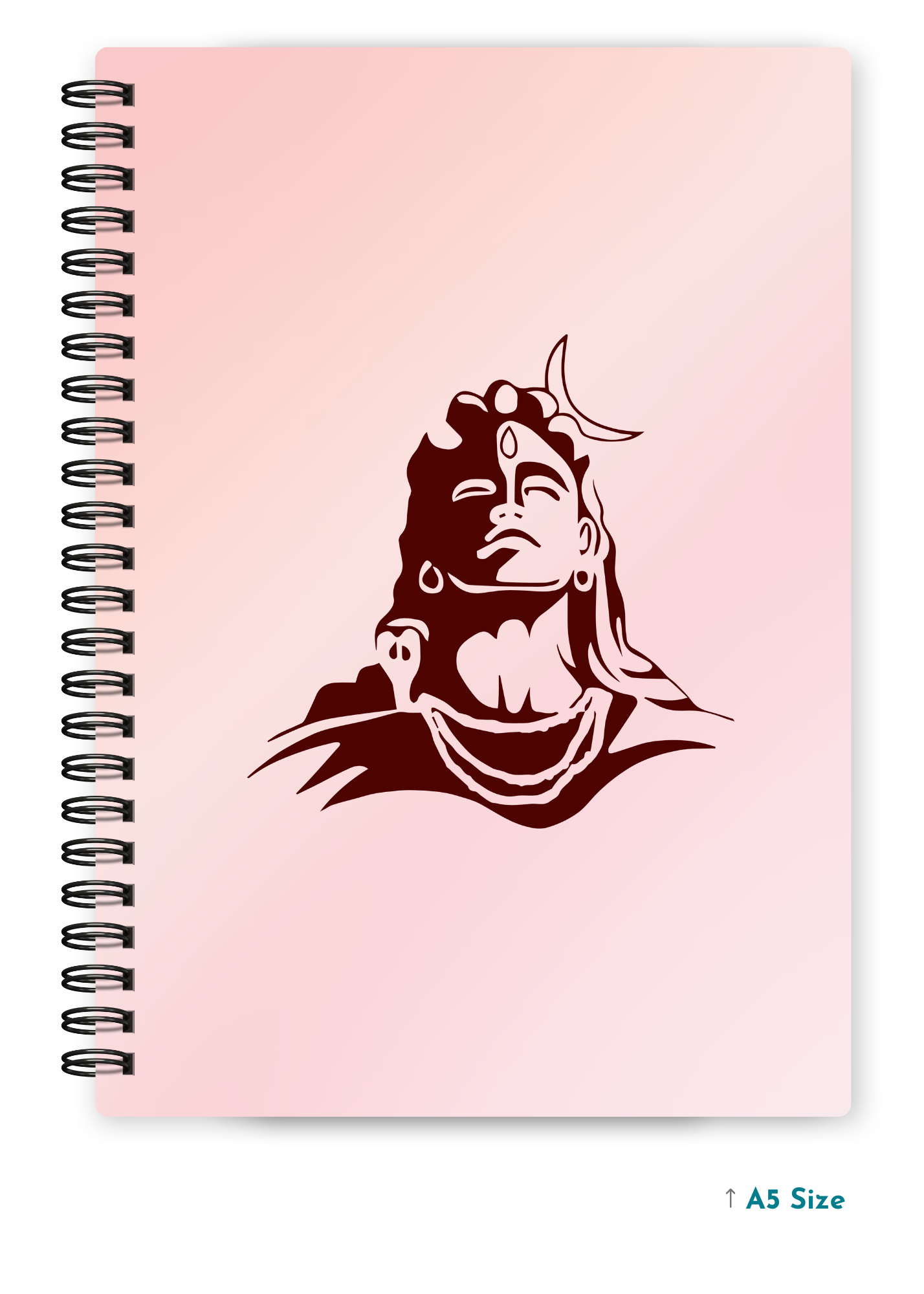 SHIV JI (5) cover page - A5 / A6 Size Wiro Notebook