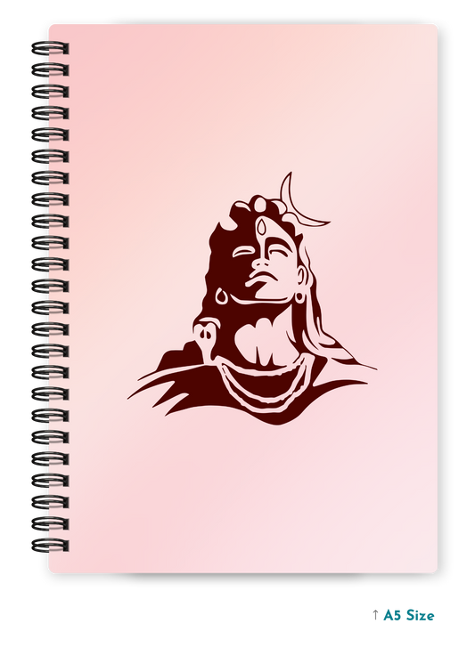 SHIV JI (5) cover page - A5 / A6 Size Wiro Notebook