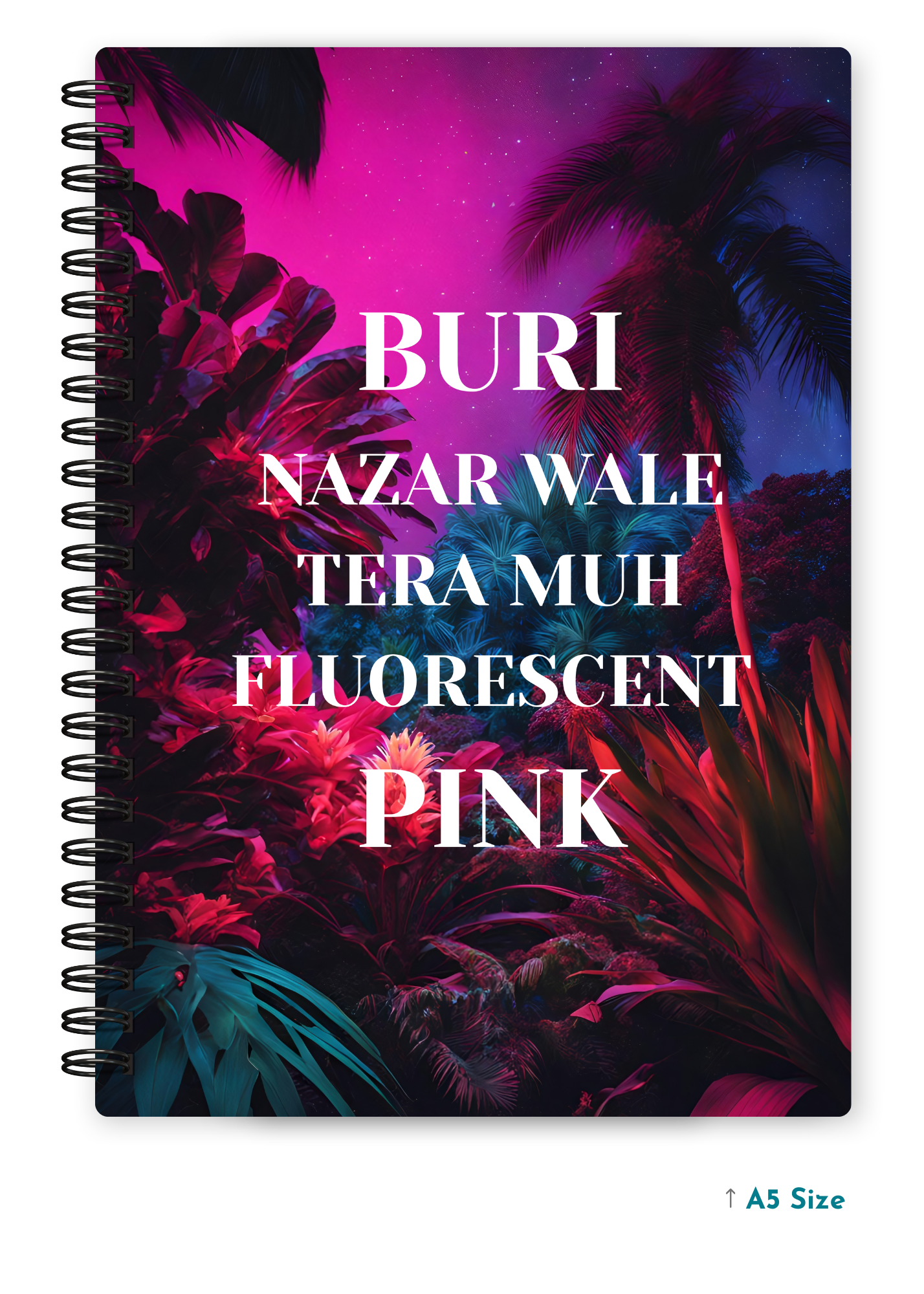 BURI NAZAR WALE cover page - A5 / A6 Size Wiro Notebook