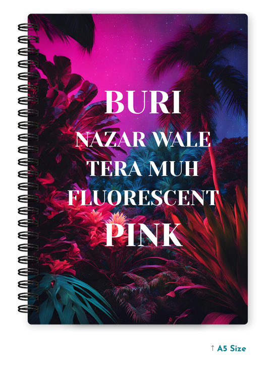 BURI NAZAR WALE cover page - A5 / A6 Size Wiro Notebook