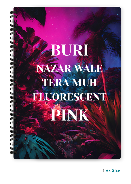 BURI NAZAR WALE cover page - A4 / B5 Size Wiro Notebook