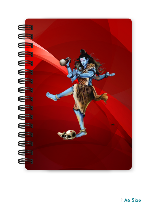 SHIV JI (7) cover page - A5 / A6 Size Wiro Notebook