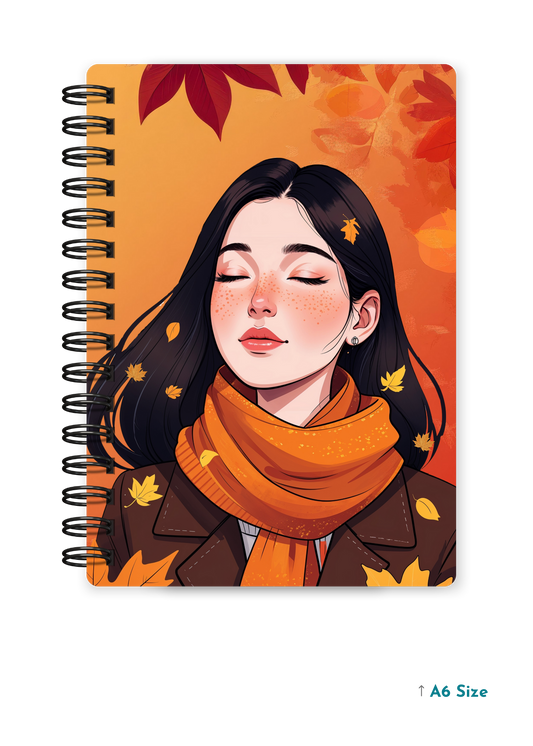 AUTUMN MUSE cover page - A5 / A6 Size Wiro Notebook