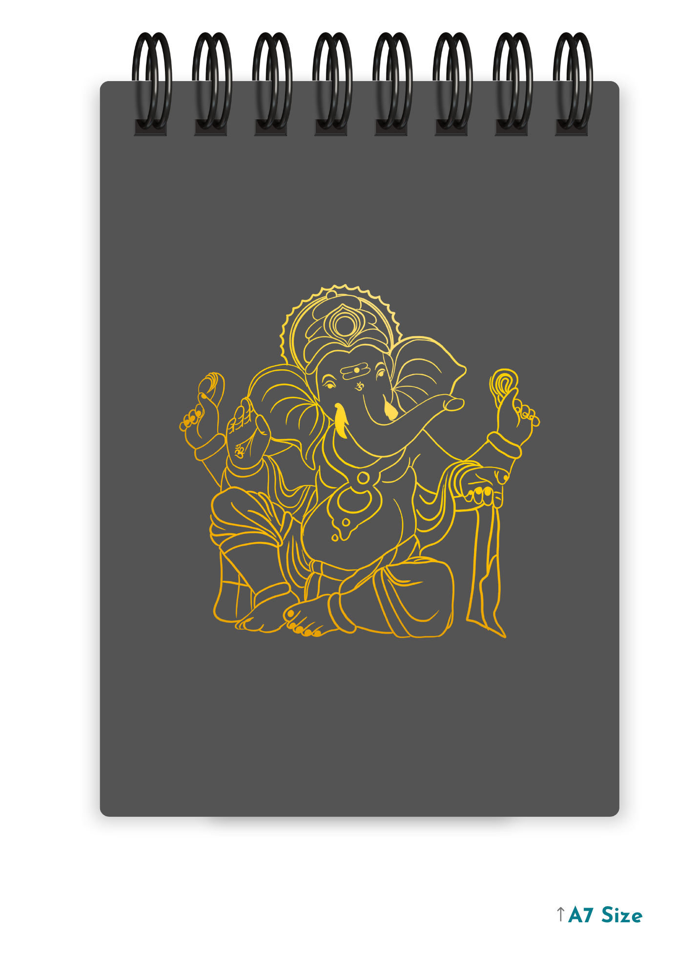GANESH JI (4) cover page - A7 Size Pocket Notepad