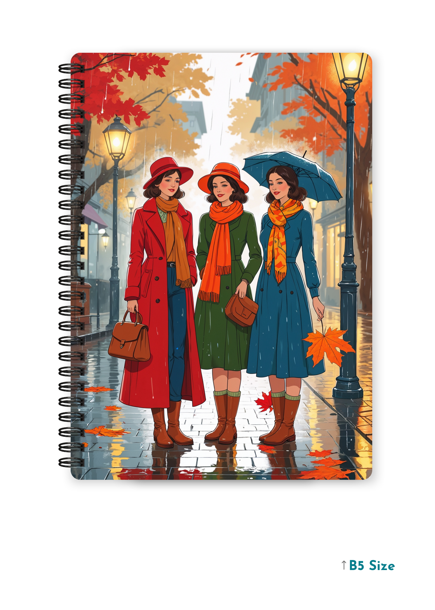 WINTER REUNION cover page - A4 / B5 Size Wiro Notebook