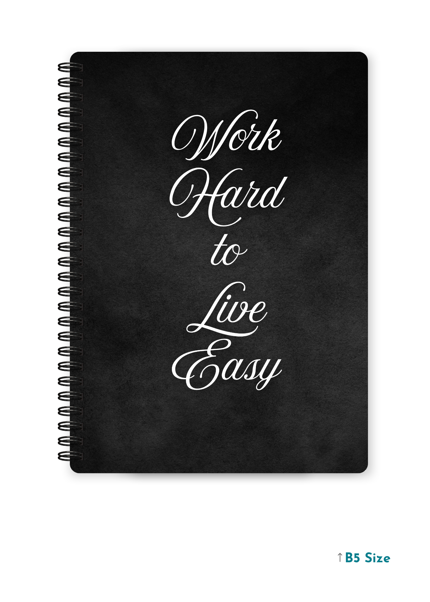 WORK HARD cover page - A4 / B5 Size Wiro Notebook