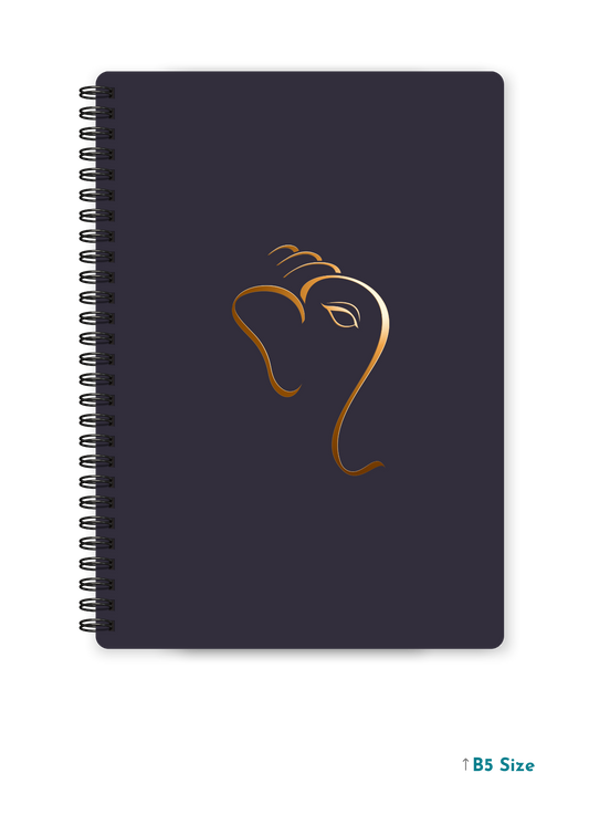 GANESH JI (3) cover page - A4 / B5 Size Wiro Notebook