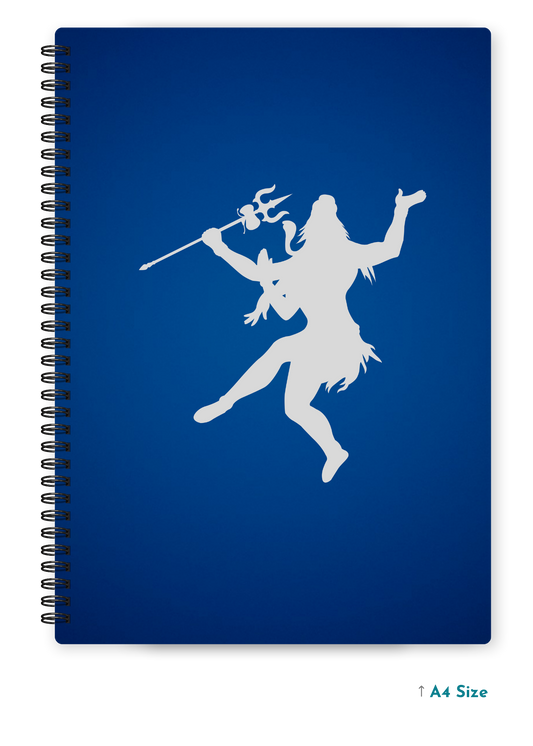SHIV JI (6) cover page - A4 / B5 Size Wiro Notebook