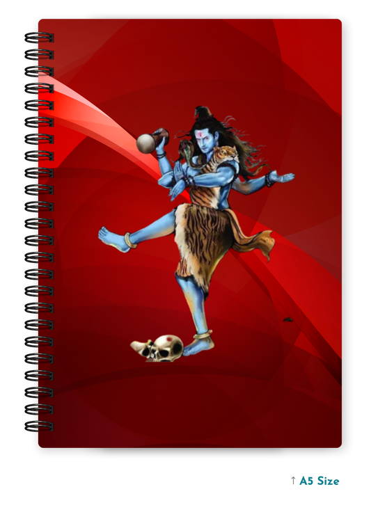 SHIV JI (7) cover page - A5 / A6 Size Wiro Notebook