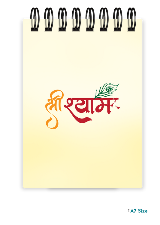 SRI SHYAM cover page - A7 Size Pocket Notepad
